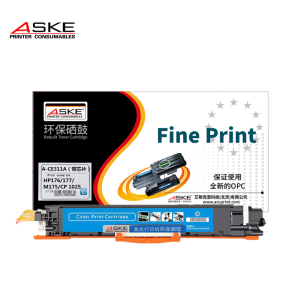 ASKE PRINTER CONSUMABLES激光打印机蓝色粉盒A-CE311A(带芯片)