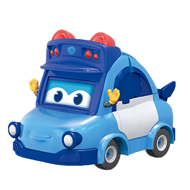 [官方直供]正版猪猪侠百变校巴玩具变形变脸车长歌德警长歌德六合体