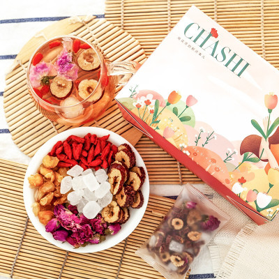 玫瑰花茶干玫瑰桂圆红枣枸杞花茶组合水果养生茶正品