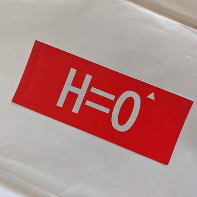 HENUO 安全警示热转印银色反光标识 300mm*80mm 张