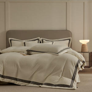 加厚牛奶绒提花绒四件套冬季保暖双面珊瑚绒床单被套床上用品