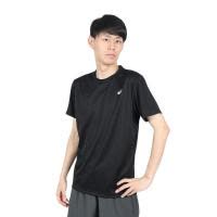 Asics/亚瑟士男士速干透气运动短袖T恤休闲跑步训练比赛服黑灰多