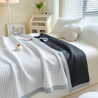 無印良品 雅格三层纱春夏被 线条 MJ-B2025-0191 200*230(±2)cm 1400g