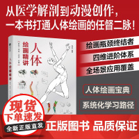 人体绘画精讲 解剖+速写+动态+动漫 人体结构动态结构自学教程 人物速写入门基础绘画临摹书籍
