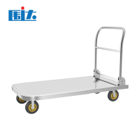 围达 不锈钢手推车 120*65-6寸静音轮 台