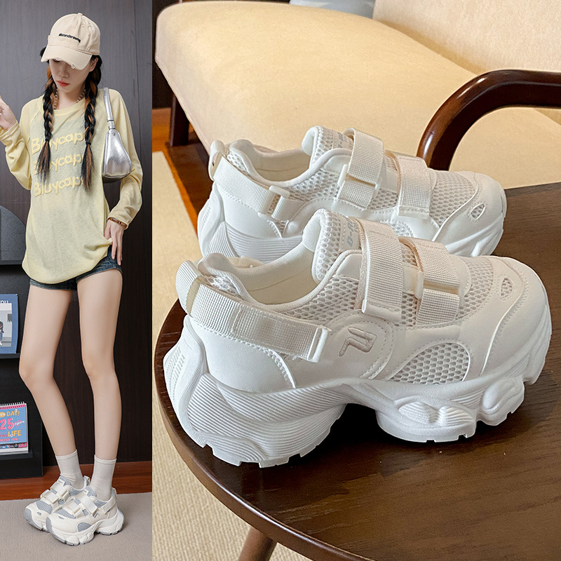 ins韩版新款老爹鞋女秋季跑步休闲鞋厚底增高鞋