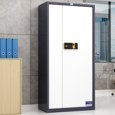 臻远电子保密柜密码柜档案柜资料柜钢制密码锁保密 灰白套色通门指纹锁保密柜