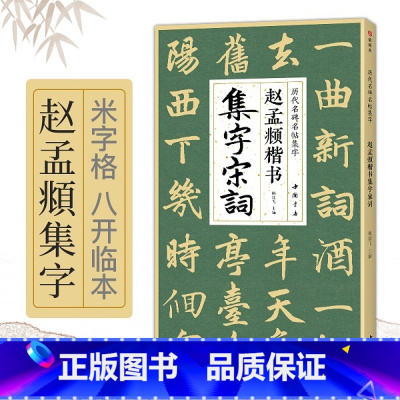 [正版]赵孟頫楷书集字宋词 简体旁注楷书入门基础收录赵孟俯经典碑帖集古诗词作品集欣赏成人学生临摹教程楷书毛笔书法练字帖