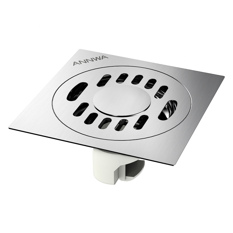 安华(annwa)加厚不锈钢防臭地漏卫生间洗衣机淋浴房下水道盖地漏