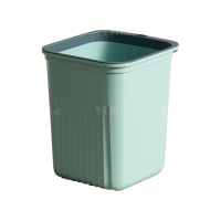 翌嘉YJ4122024 垃圾桶家用大容量客厅厕所卧室厨房宿舍办公室压圈纸篓 方形12L蓝色