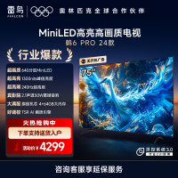雷鸟鹤6 Pro24款MiniLED 75英寸家电国家补贴1300nits4+64GB液晶电视机75S585C Pro