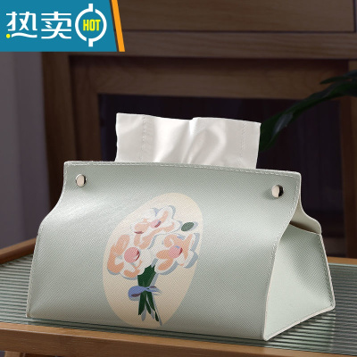 敬平万物可爱 纸巾盒棉麻客厅家用车用卫生间餐巾纸盒抽纸盒抽纸套 款式(2)[普通材料]