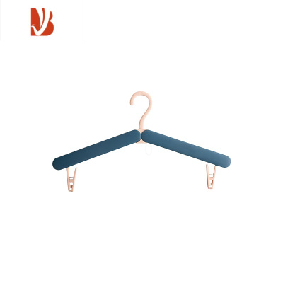 三维工匠旅行可折叠衣架出差酒店防风简易晾衣架旅游便携式晒挂衣架带夹子