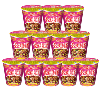 合味道(Cup noodles) 方便面组合装 杯面泡面快餐面 麻辣牛肉风味12杯整箱装