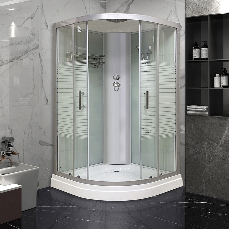 整体淋浴房浴室家用玻璃门扇形隔断洗澡一体式封闭式沐浴房卫生间