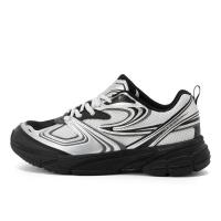 FILA银黑撞色复古跑鞋YK潮流拼接减震休闲运动女鞋