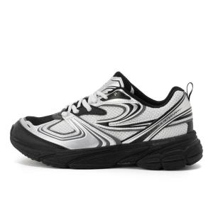 FILA银黑撞色复古跑鞋YK潮流拼接减震休闲运动女鞋