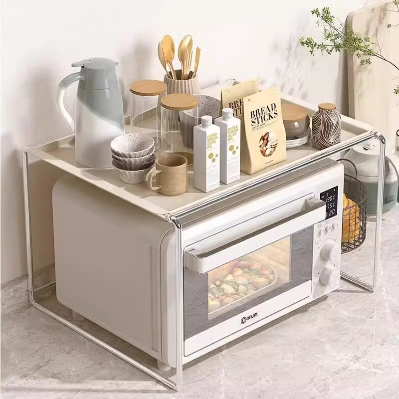 微波炉置物架厨房烤箱台面支架空气炸锅小电器桌面家居多功能架子