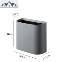分类垃圾桶家用客厅创意厨房卫生间夹缝拉圾筒卧室无盖简约纸篓 三维工匠