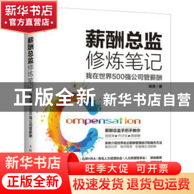 正版 薪酬总监修炼笔记:我在世界500强公司管薪酬 翁涛 人民邮电
