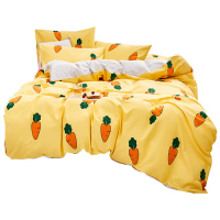 美帮汇床单三件套少女 风全棉全棉一米二单人床上被套四件套