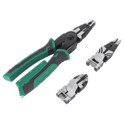 联岚八合一多功能钢丝钳剥线钳双替换头把