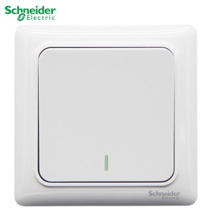 施耐德电气 开关插座 睿意经典白色 插座 86型插座面板 家用墙壁式 五孔一开弱电插座 开关 空调插座 带USB电源插座