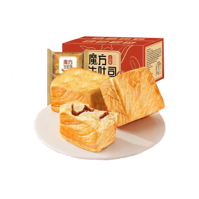 苏宁宜品 魔方生吐司面包800g早餐整箱零食 多种口味可选