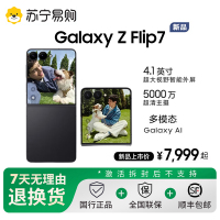 三星Galaxy Z Flip7 折叠屏手机 12GB+256GB 秘影黑