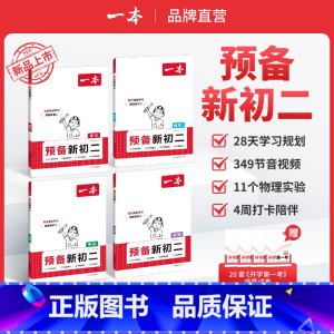 全4册[数学人教版+语文/英语/物理] [正版]2024预备新初二八年级语文数学英语物理阅读方法技巧初中语数英基础知识盘