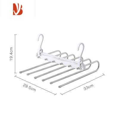 三维工匠折叠裤架多裤子衣架多层家用魔术裤夹衣柜收纳器裤挂架