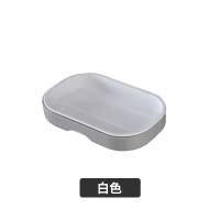 创意肥皂盒吸盘壁挂沥水免打孔双层浴室卫生间便携香皂置物架皂盒 三维工匠 红色双层