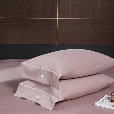 美帮汇简约60支长绒棉四件套全棉全棉床单被套床笠被罩欧式床上用品