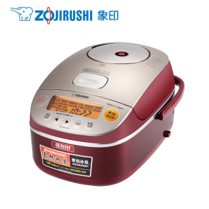 象印(ZO JIRUSHI) NP-BSH18C 日本原装七段压力IH微压电饭煲 5L 红色(2-3人份)