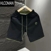 HLCOMAN夏季新款简约时尚透气休闲短裤男宽松百搭薄款速干运动潮流五分裤