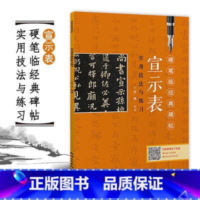 [正版]硬笔临经典碑帖 宣示表 小楷 钟繇宣示表 舒勇著作 初学者入门成人学生硬笔书法练字帖 笔画偏旁结构解析实用技法