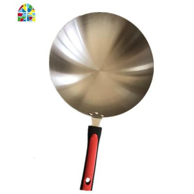 老式炒菜锅无涂层锅圆底燃气灶适用家用生态传统炒锅熟铁锅 FENGHOU 直径32厘米