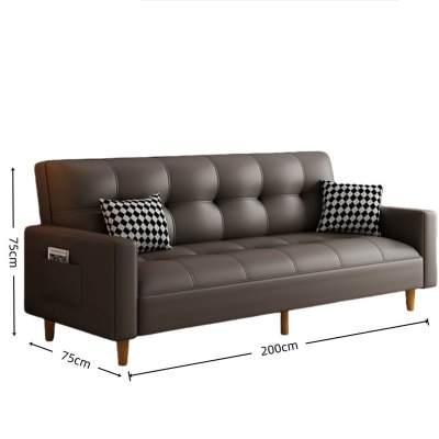 苏宁 质凡 沙发小户型卧室双人布艺沙发床折叠两用休闲沙发2m