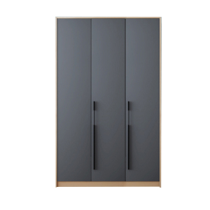 慧采云 木质更衣柜简约北欧三门衣柜员工储物柜卧室衣帽柜出租公寓板式组装简易衣柜 三门更衣柜