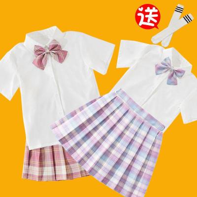 女童jk格裙制服套装日系儿童学院风校服百褶裙夏季学生校服两件套衫伊格
