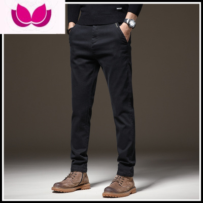 七斓休闲裤男士2023新款春潮流韩版百搭商务夏季修身直筒长裤子