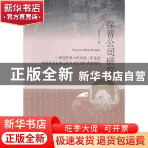 正版 保晋公司研究 王智庆著 经济管理出版社 9787509626672 书籍