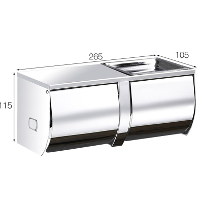 美丽雅(MARYYA) HC073883浴室抽卷纸巾架SM1655 (计价单位:个) 白色