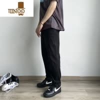 YANXU薄款美式休闲卡其军绿水洗男士直筒宽松做旧破坏碳素情侣长裤