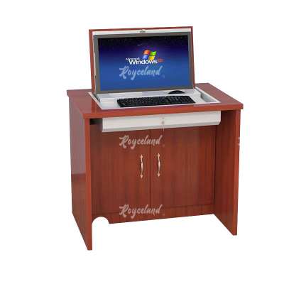 洛诗莲 (RoyceLand) 多媒体翻转电脑桌电教室培训桌隐藏式机房电脑桌 单人位