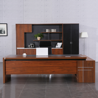 绵冠MIANGUAN老板桌总裁桌现代板式大班台经理桌主管桌