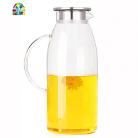 封后特大容量耐热防爆玻璃凉水杯盛储冷水壶装开水扎壶超大号凉壶2.8L FENGHO 2800ml企鹅壶+2只220凉水壶