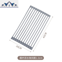 厨房水晾放碗架可折叠收纳架洗碗池滤碗筷沥篮架子置物架 三维工匠