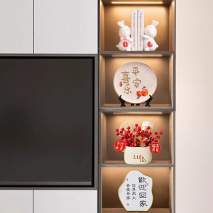 现代酒柜装饰品摆件轻奢高档客厅高端大气上档次家居电视柜工艺品
