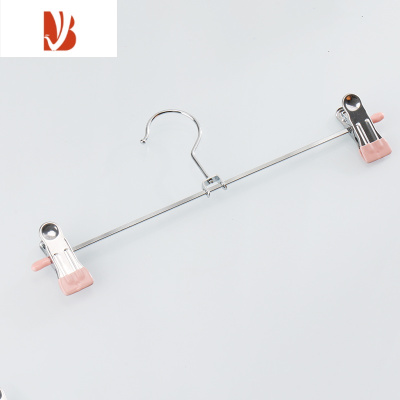 三维工匠10支防滑裤架裤夹家用衣架西裤挂裙夹晾晒伸缩可调节强力夹子